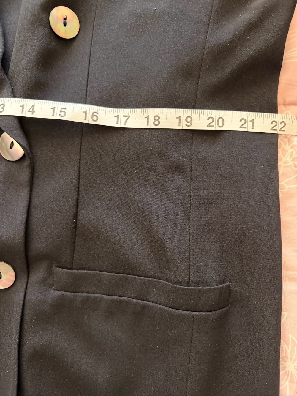 Valerie Stevens 💯% Silk Black Double
Breasted Shawl Collar Blazer S16 - Picture 7 of 11